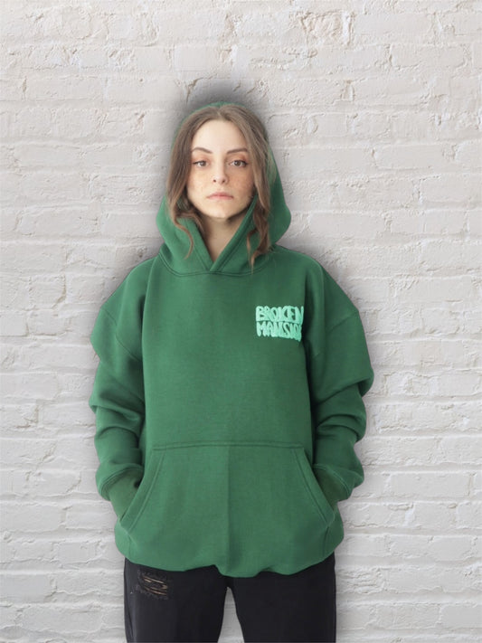 GLITCH BM HOODIE - GREEN